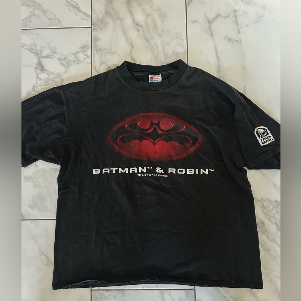 1997 Batman & Robin Vintage Double Sided Graphic T-Shirt